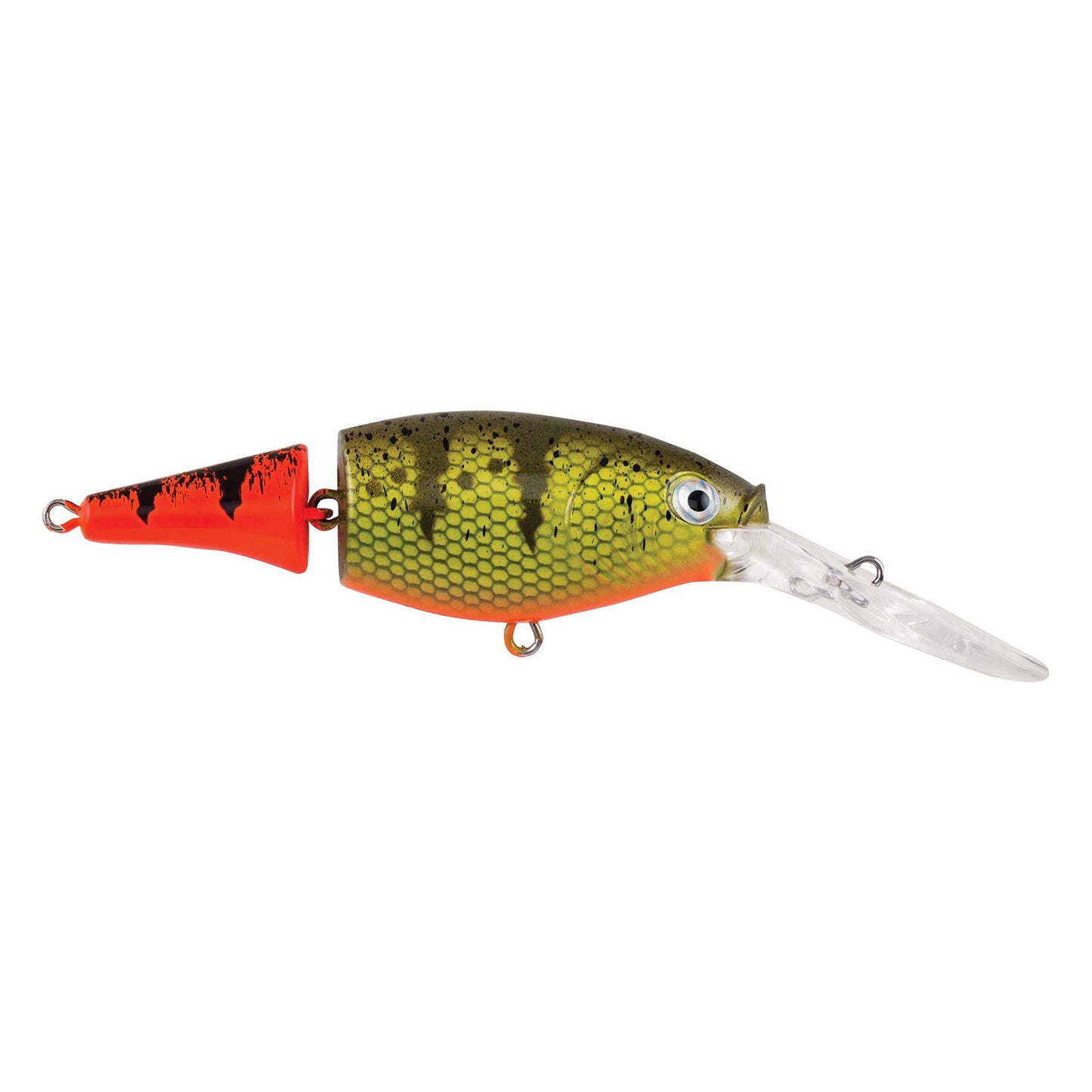 Berkley Flicker Shad Jointed Crankbait, 2 Pack, Red Tiger, 1/3 oz, 2 3/4in, 7'-9' Dive Depth