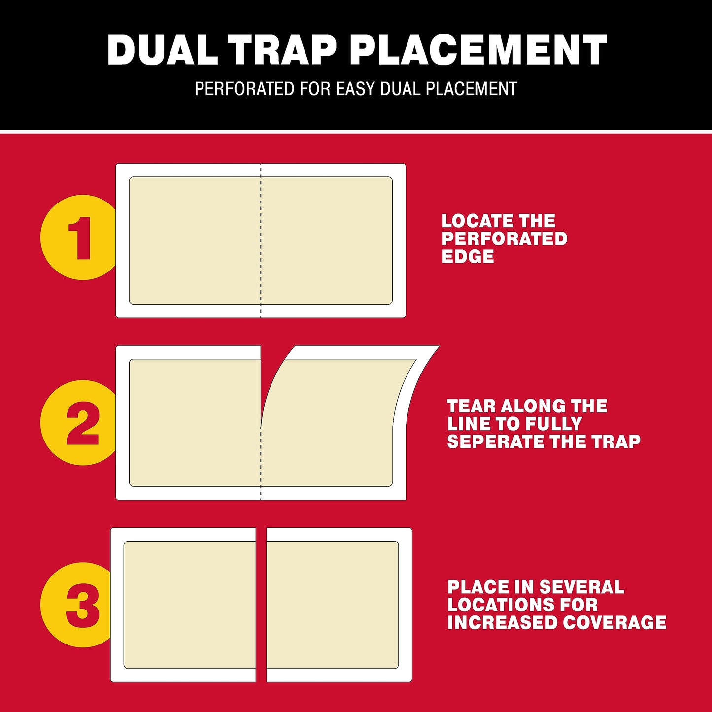 Catchmaster Centipede XL Giant Glue Boards 6-PK, Adhesive Bug Catcher, Cricket, Roach, Scorpion & Spider Traps for Home, Centipede Killer, Insect Glue Traps for House & Garage, Pet Safe Pest Control