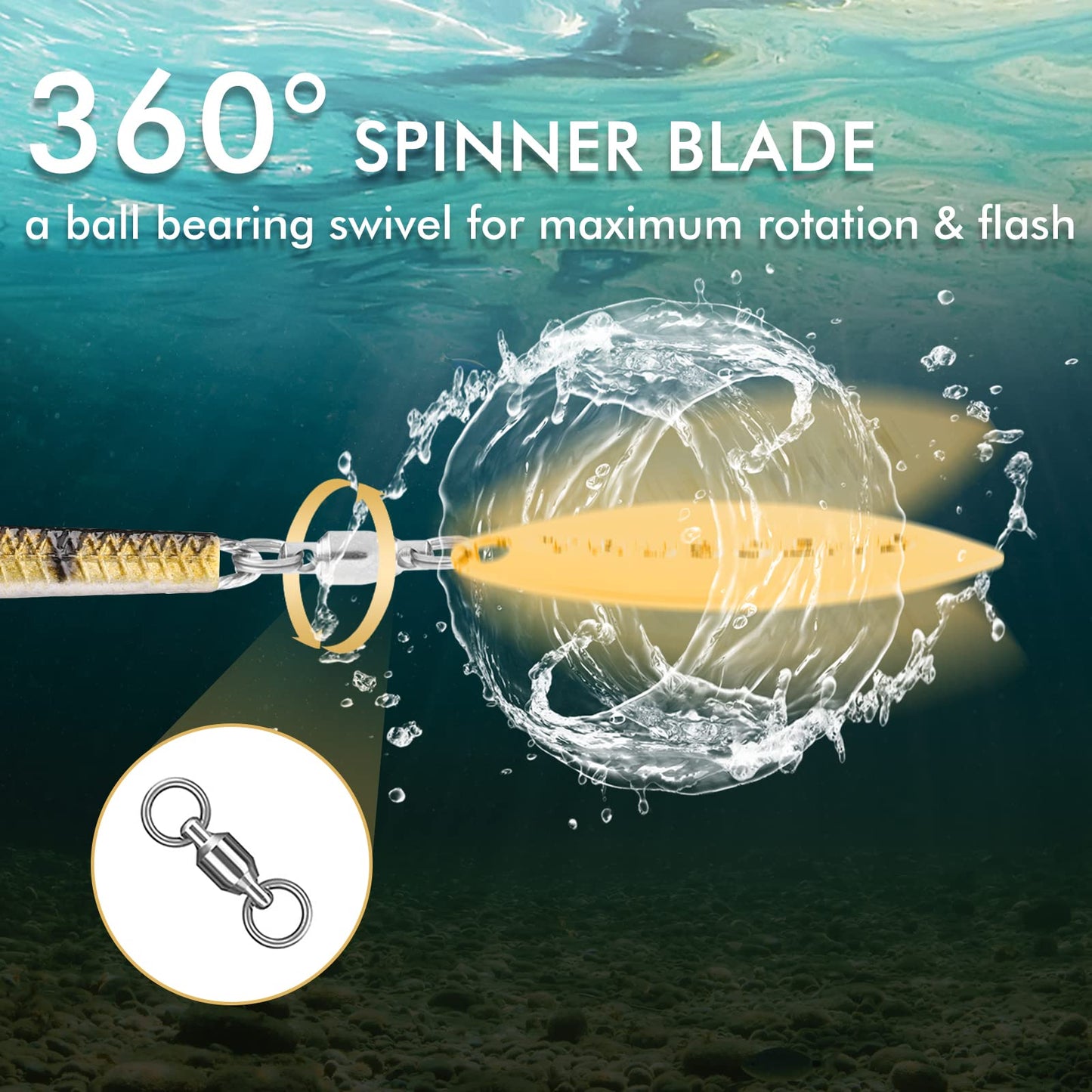 TRUSCEND Easy Catch Pre-Rigged Soft Lures, Vibrating Swim Action, Trembly Sinking Move, Amazing Soft Swimbait for Family Fishing, Well-Made Fishing Lures for Bass Trout Crappie Walleye Pike Redfish