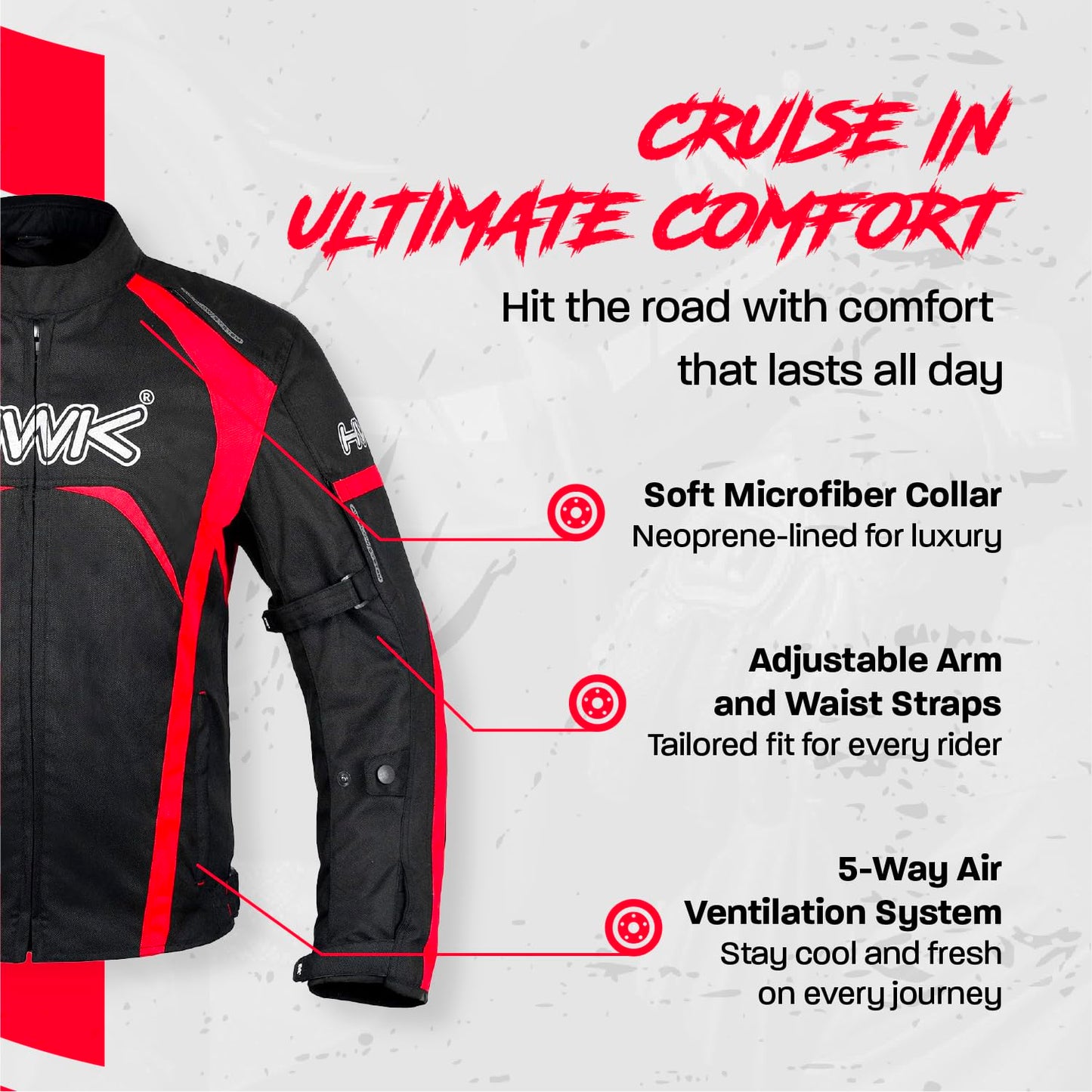 HWK Motorcycle Jacket Men's Riding Textile Racing Motorbike Hi-Vis Biker CE Armored Water Resistant Jackets