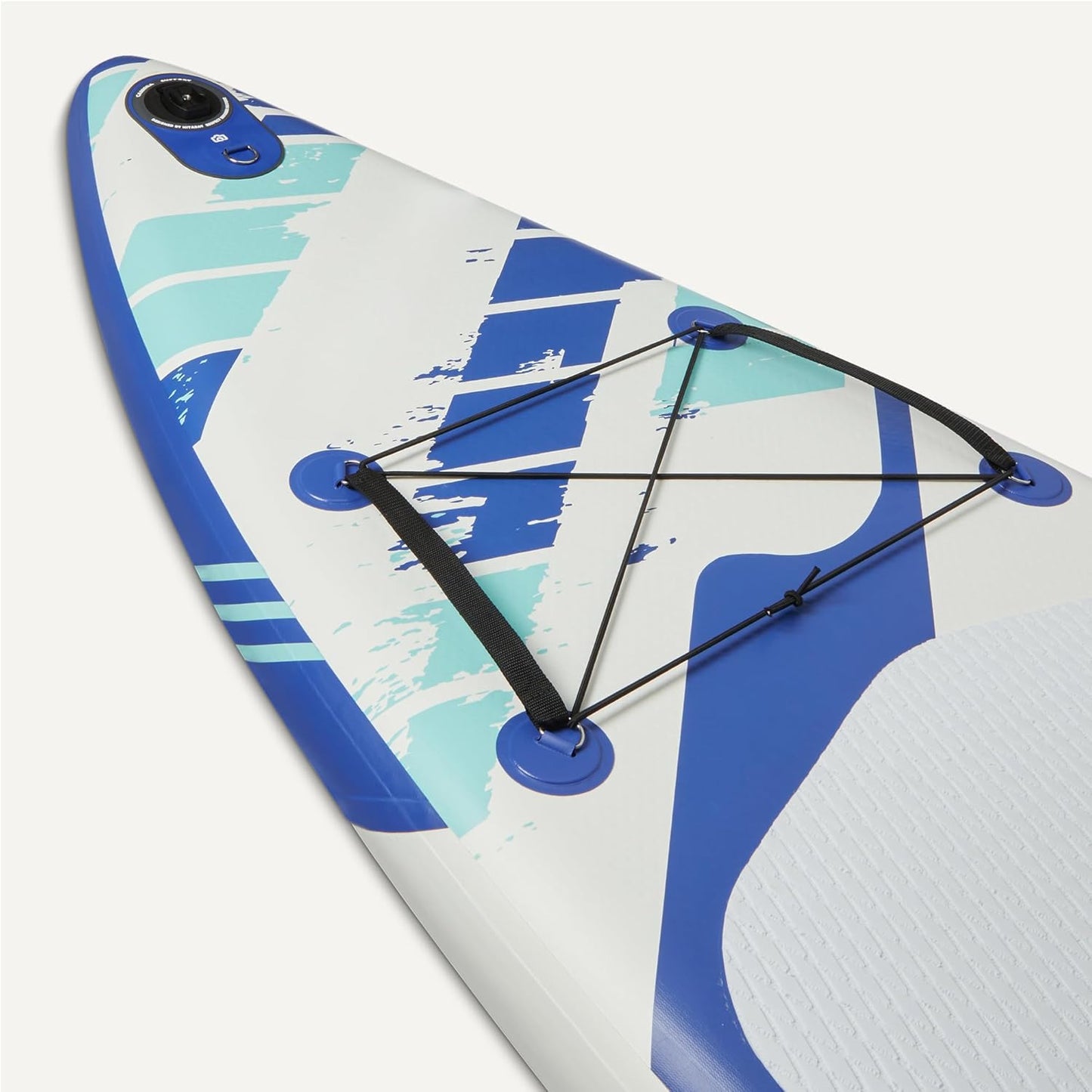 Amazon Basics Inflatable Stand Up Paddleboard with Accessories, 132" x 33" x 15", Blue