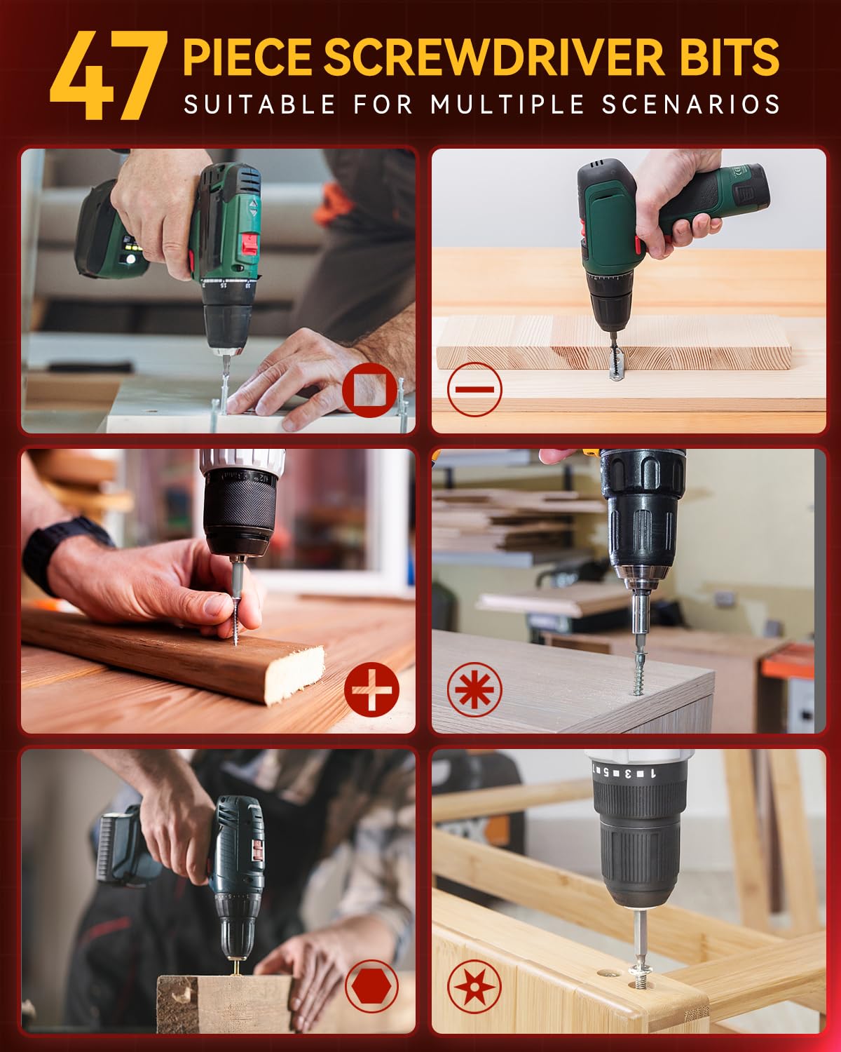 KingTool 400 Pcs Drill Bit Set - Drill Bits Screwdriver Bit Set Case with Drawer, Bit Set Designed for Various Drilling & Screw Driving Tasks for Metal, Wood, Masonry, Perfect for DIY Projects