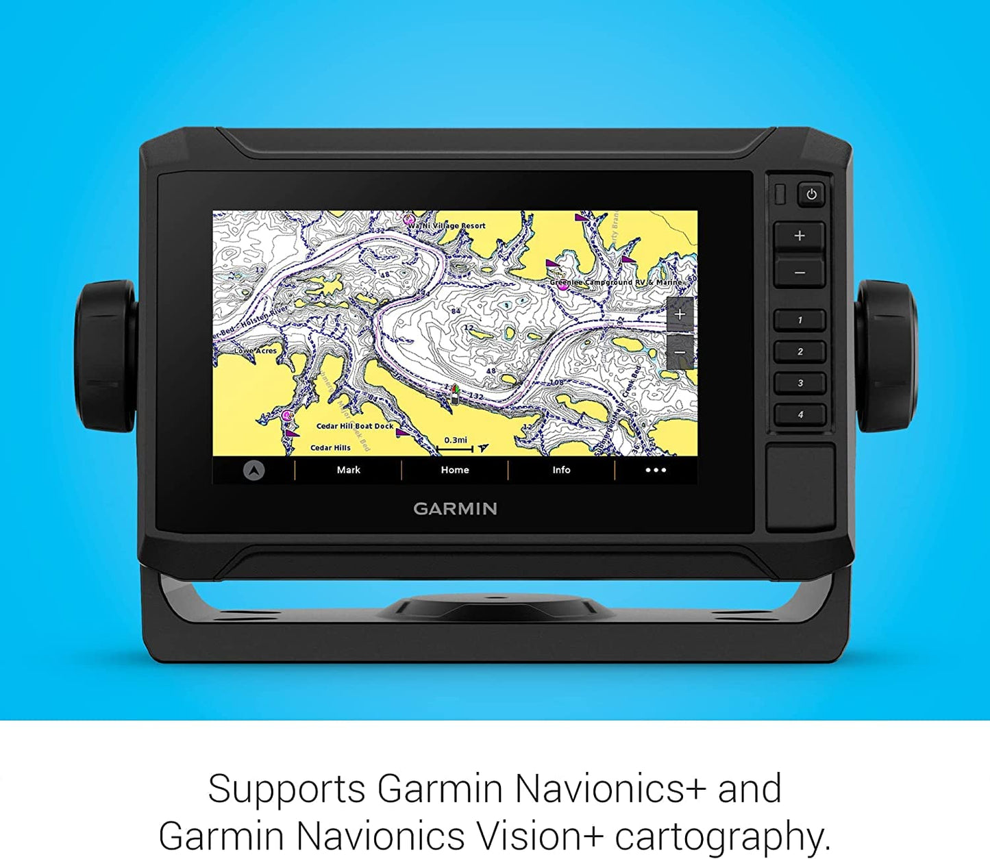Garmin ECHOMAP UHD2 64sv Chartplotter/Fishfinder Combo with US Coastal Maps w/o Transducer [010-02681-00]