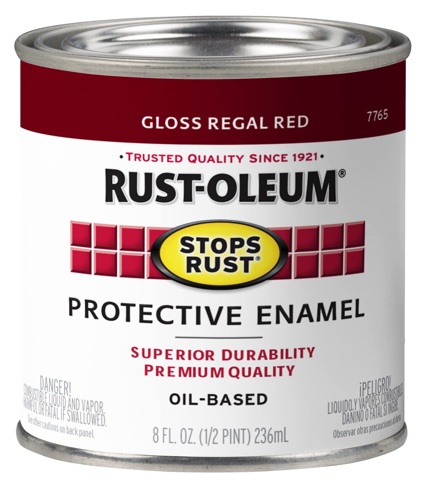 Rust-Oleum 7779502 Stops Rust Brush On Paint, Quart, Gloss Black, 32 Fl Oz (Pack of 1)