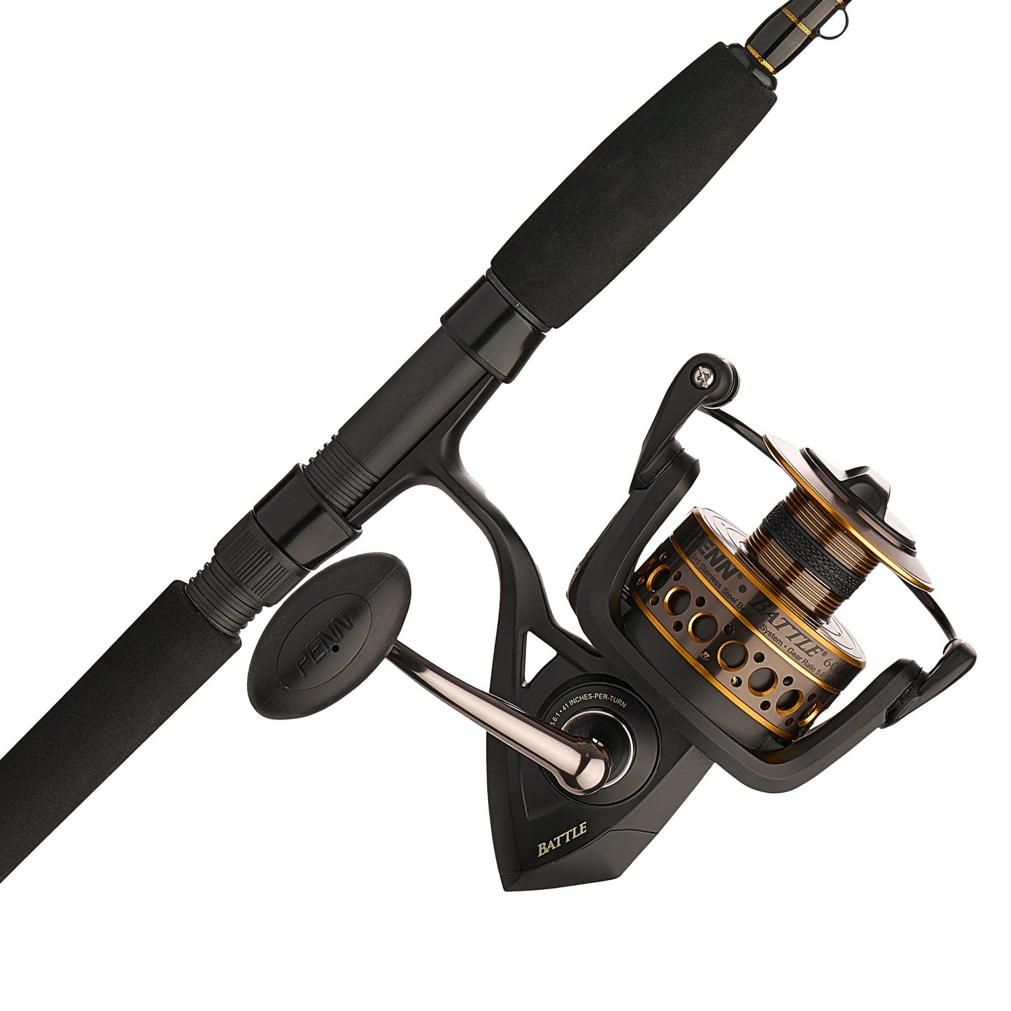 PENN Battle Spinning Reel and Fishing Rod Combo