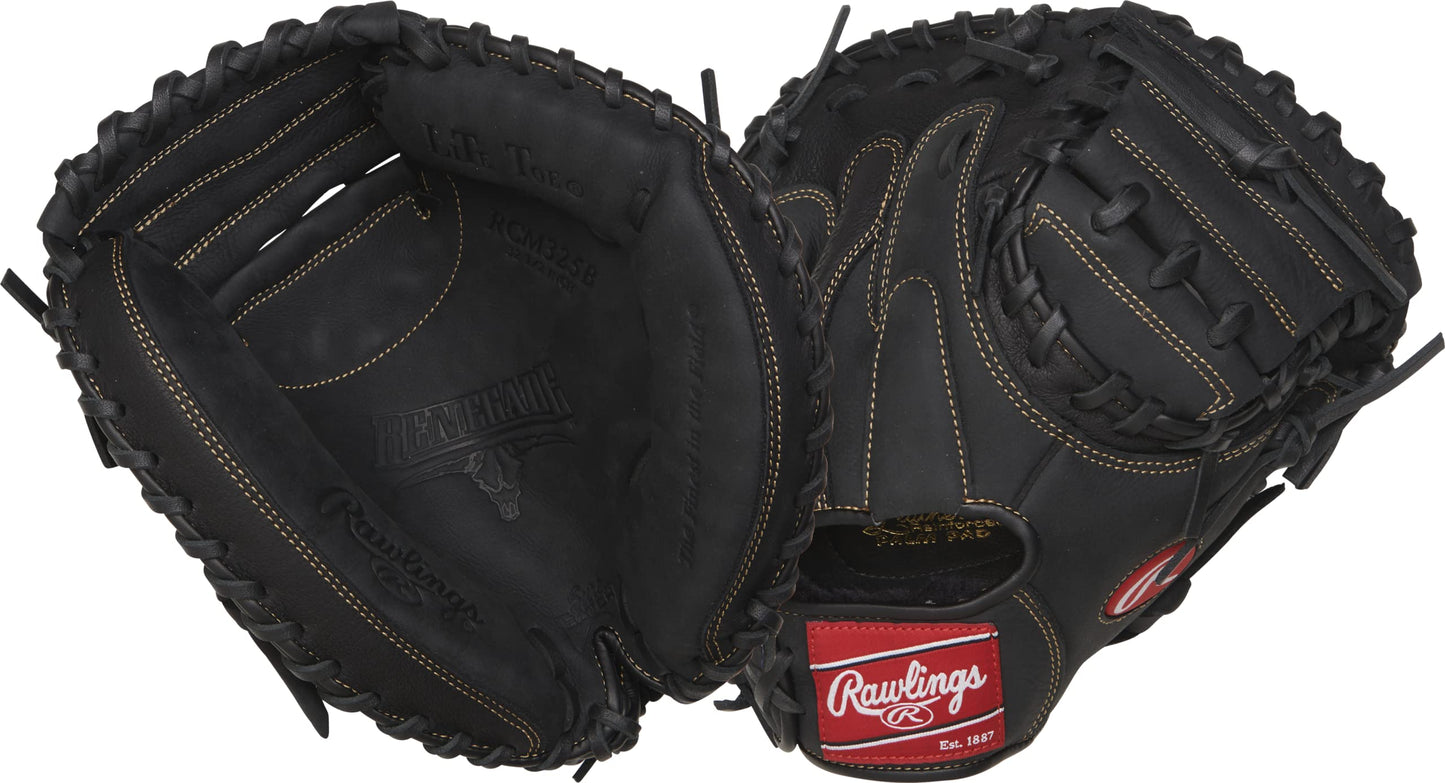 Rawlings | RENEGADE Baseball Catcher's Mitt | Right Hand Throw | 32.5" - 1-Piece Closed Web