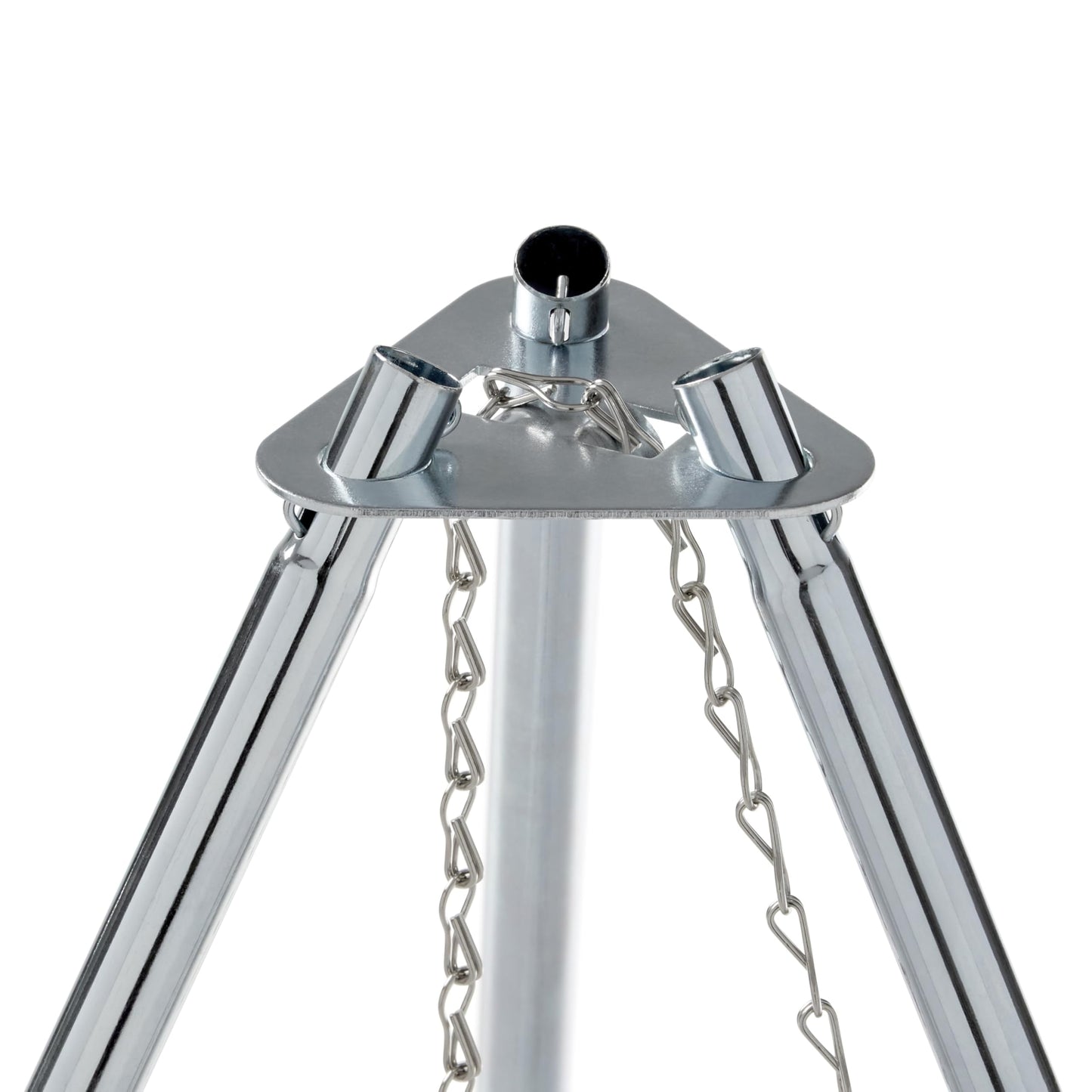 Coleman Tripod Campfire Grill & Lantern Hanger, Grill Grate with Adjustable Height for Cooking Over Fire, Steel Firepit Cooking Rack