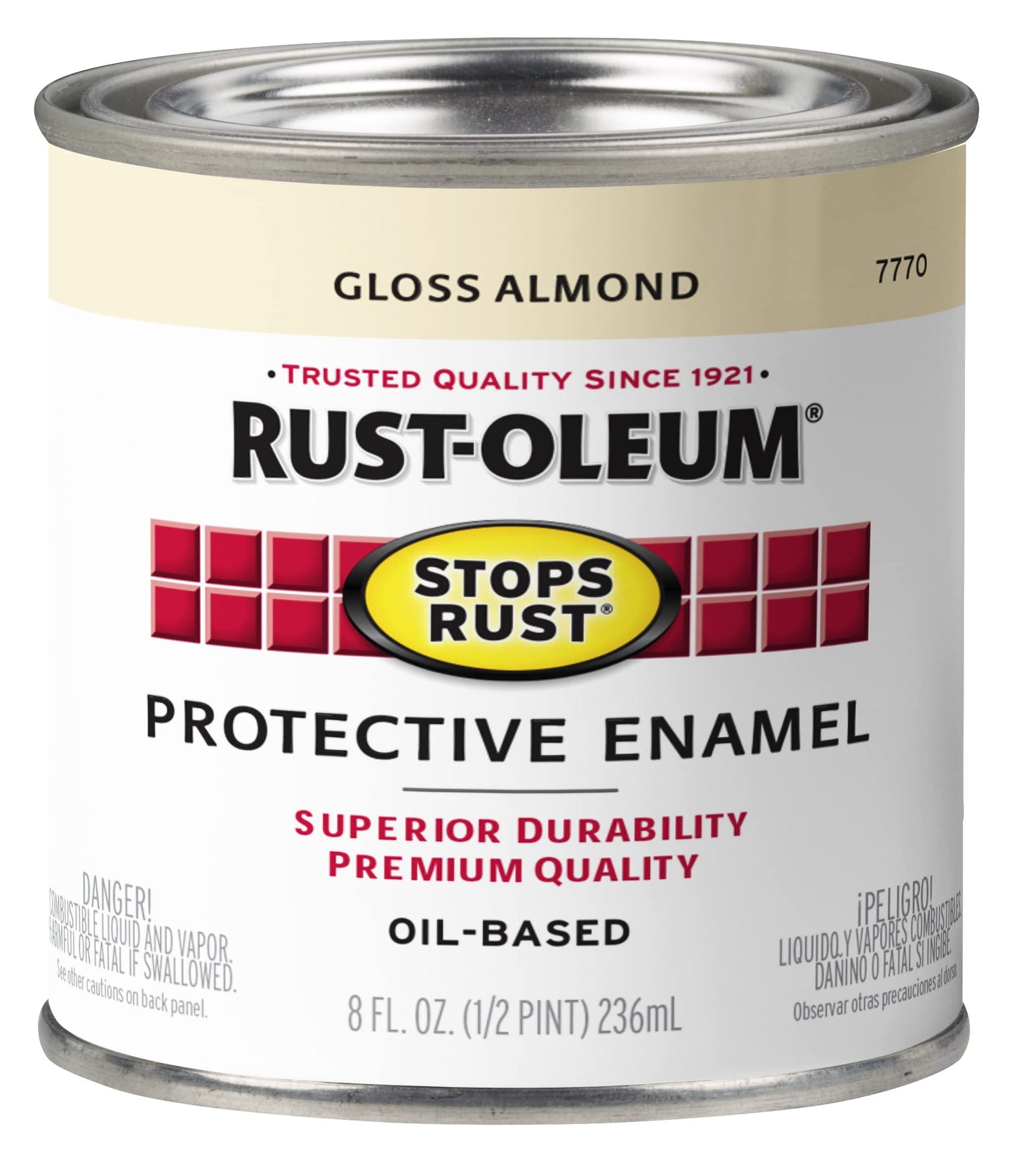 Rust-Oleum 7779502 Stops Rust Brush On Paint, Quart, Gloss Black, 32 Fl Oz (Pack of 1)
