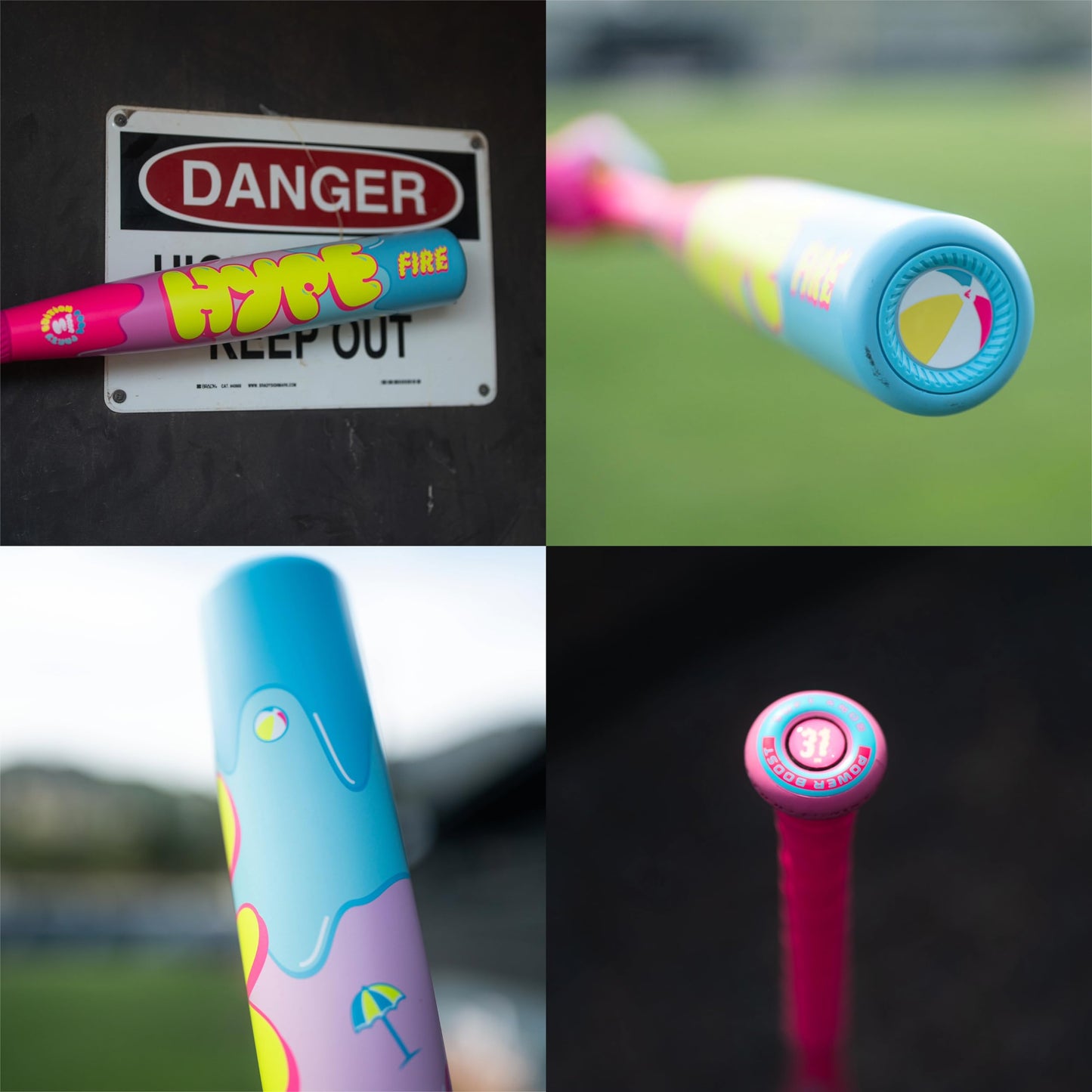 Easton | 2026 | Hype FIRE Pool Party Baseball Bat | USSSA | -10 Drop | 2 3/4" Barrel | 2 Pc. Composite | 28 Inch