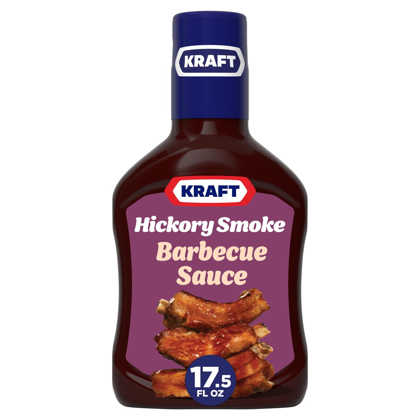 Kraft Hickory Smoke Slow-Simmered Barbecue Sauce, 17.5 oz Bottle