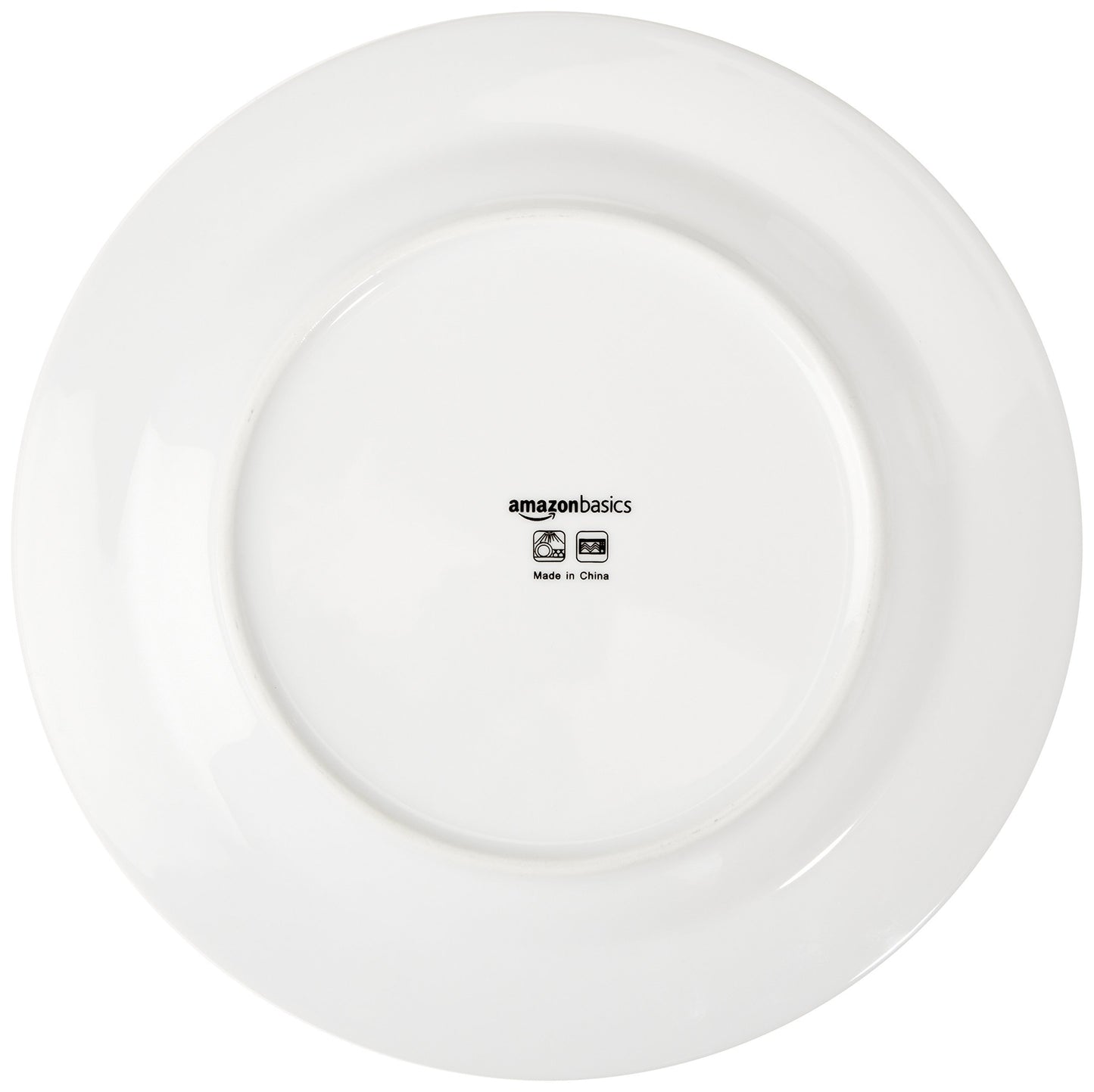 Amazon Basics 16-Piece Cafe Stripe Kitchen Dinnerware Set, Plates, Bowls, Mugs, Service for 4, Blue