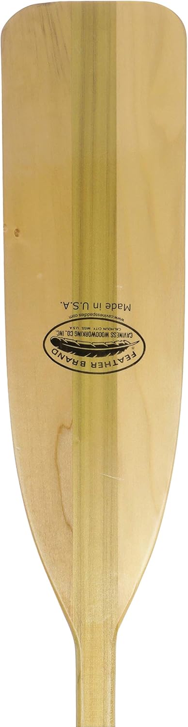 Attwood 11762-1 Canoe Paddle, Wooden, 5-Feet Long, Ergonomic Grip, Premium Wood Construction, Protective Finish