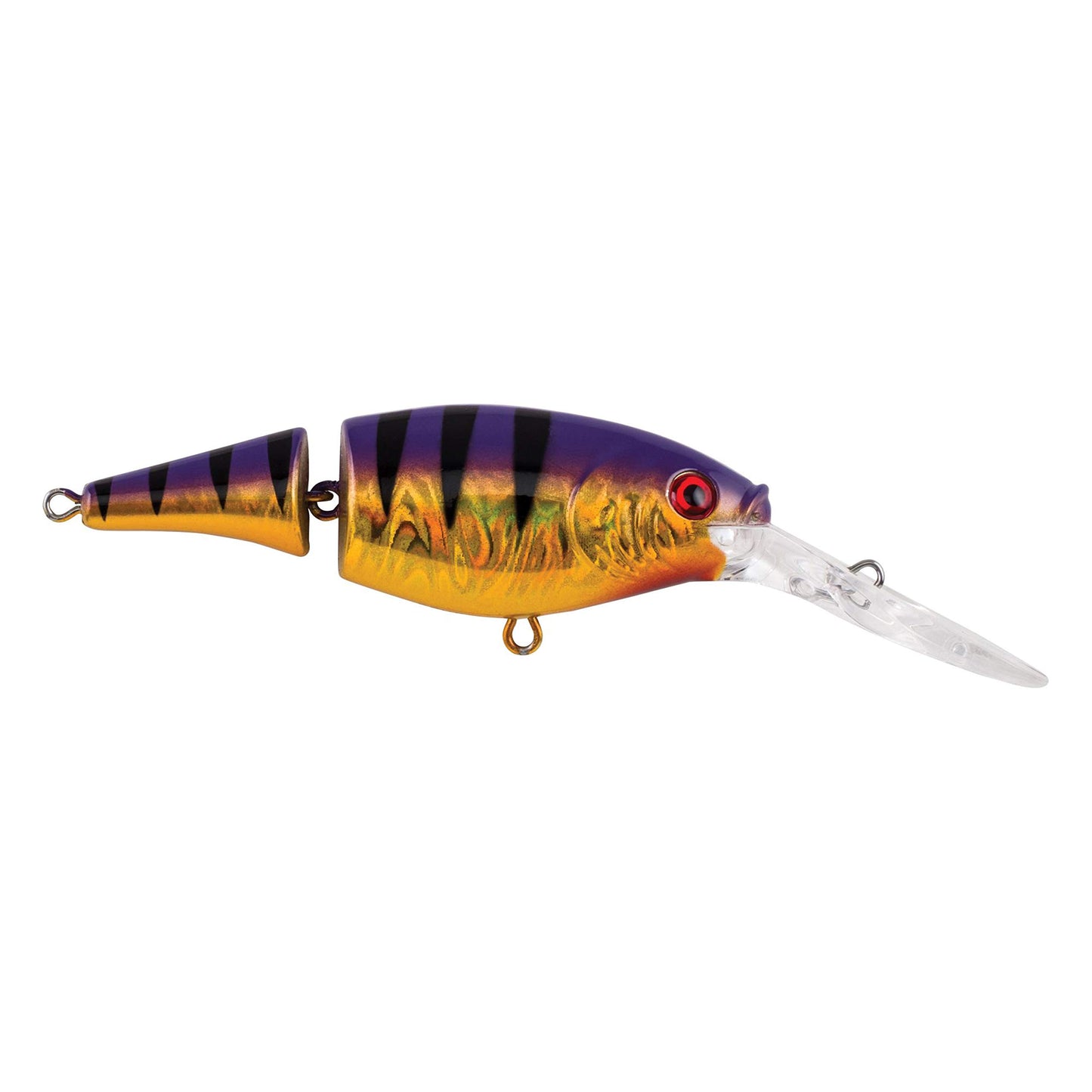 Berkley Flicker Shad Jointed Crankbait, 2 Pack, Red Tiger, 1/3 oz, 2 3/4in, 7'-9' Dive Depth