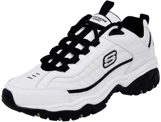 Skechers Men's Energy Afterburn Lace-Up White/Black Sneaker 8.5 M US