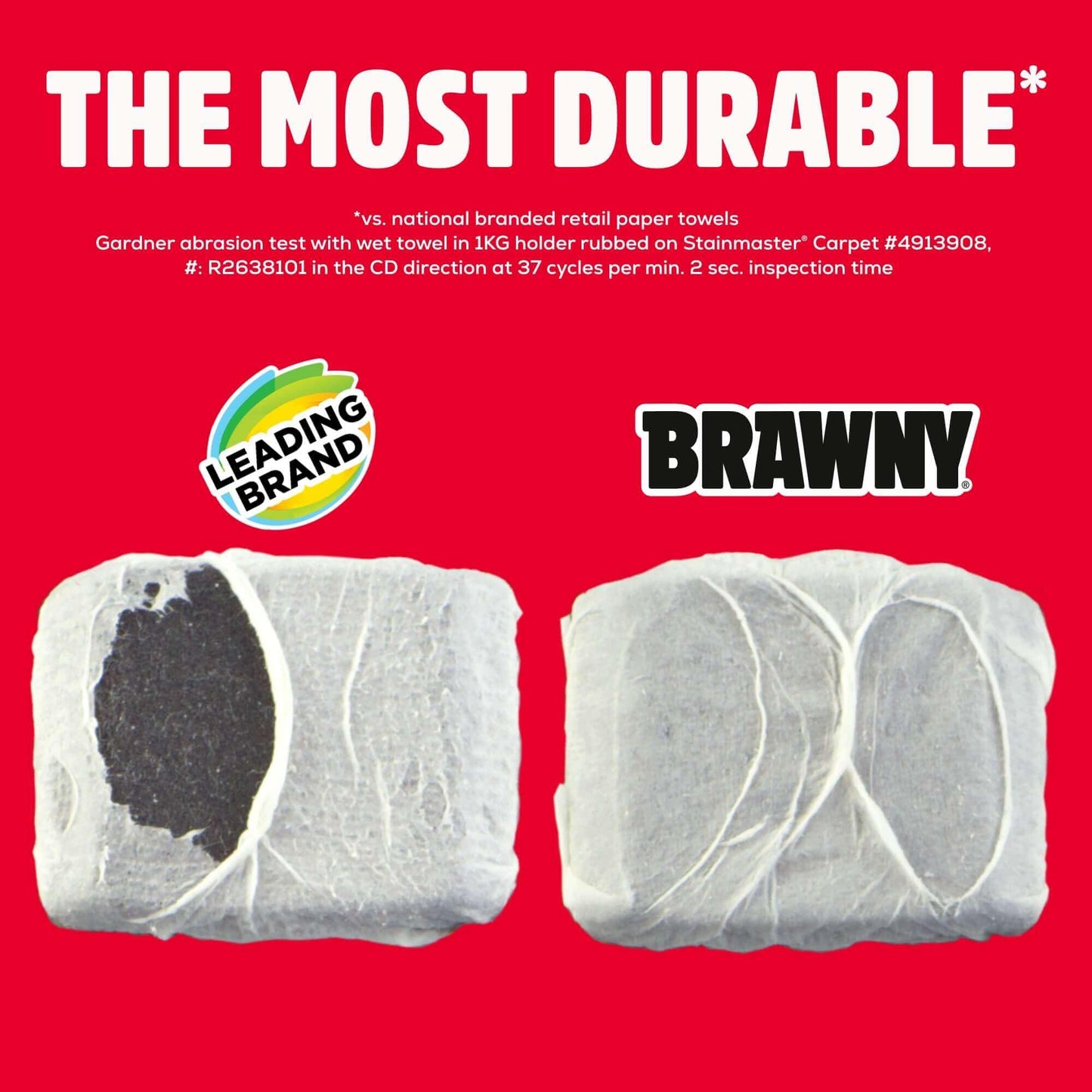 Brawny Tear-A-Square Paper Towels, 12 Double Rolls = 24 Regular Rolls, 3 Sheet Sizes (Quarter, Half, Full), Strength for All Messes, Cleanups, and Meal Prep