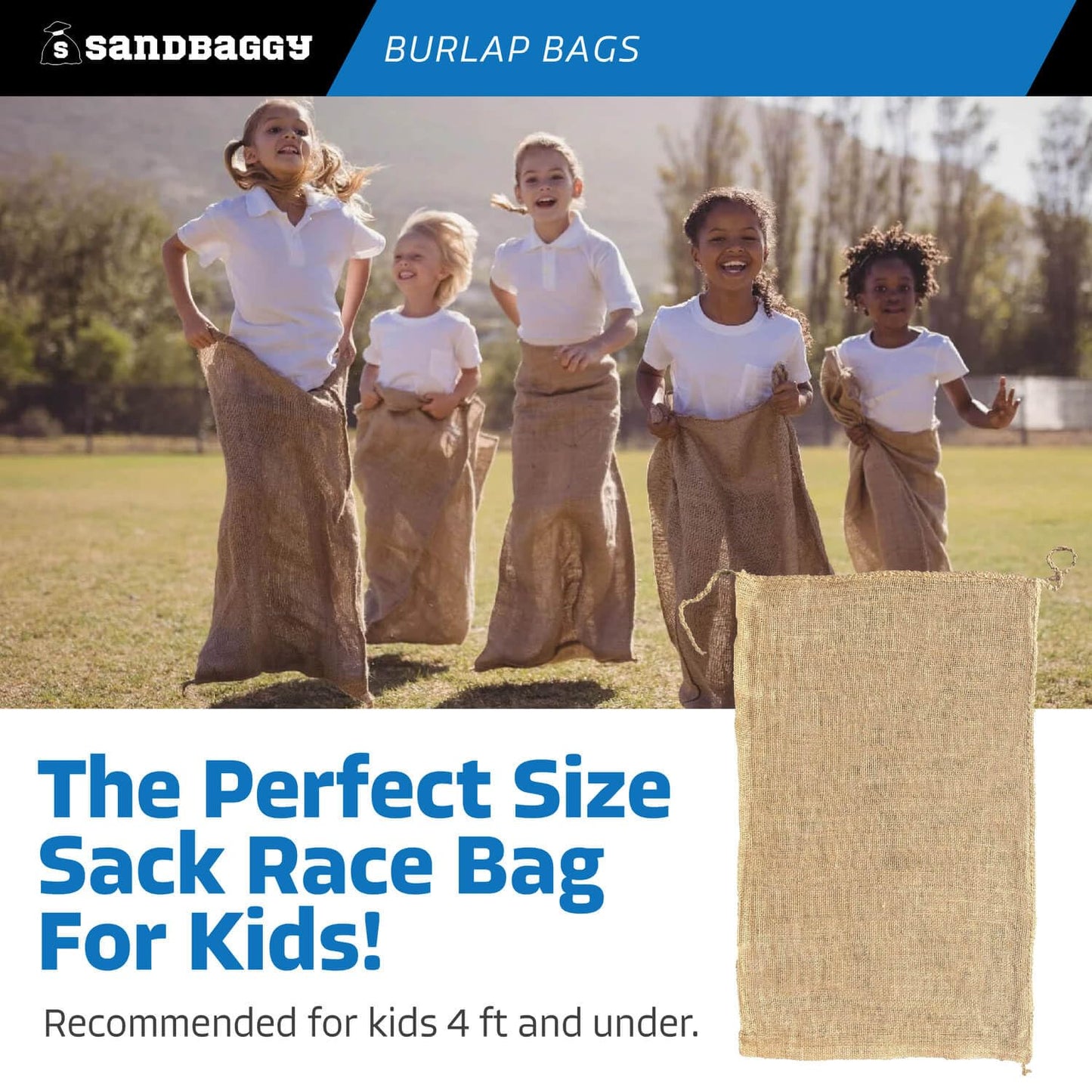 Burlap Bags for Vegetables & Gardening, 22" X 36"- Jute Sacks Perfect for Kids - Plant Covers - Holds Up to 50lbs - Food Grade (Burlap Sack, 100, Count)
