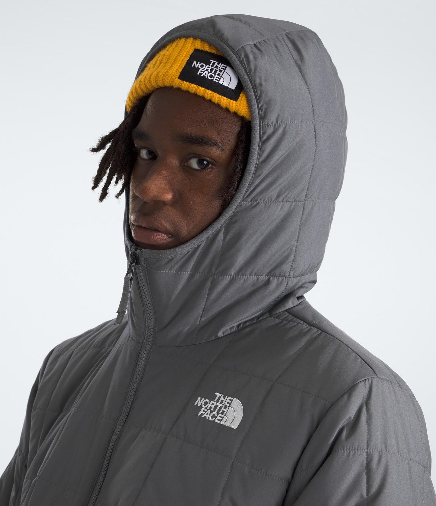 THE NORTH FACE Men's Junction Insulated Hoodie | Water Resistant With Heatseeker Insulation, 3-piece Hood & Zip Pockets