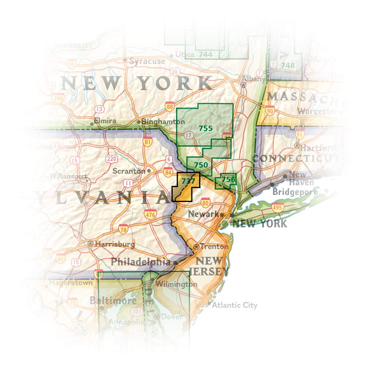 Delaware Water Gap National Recreation Area Map (National Geographic Trails Illustrated Map, 737)