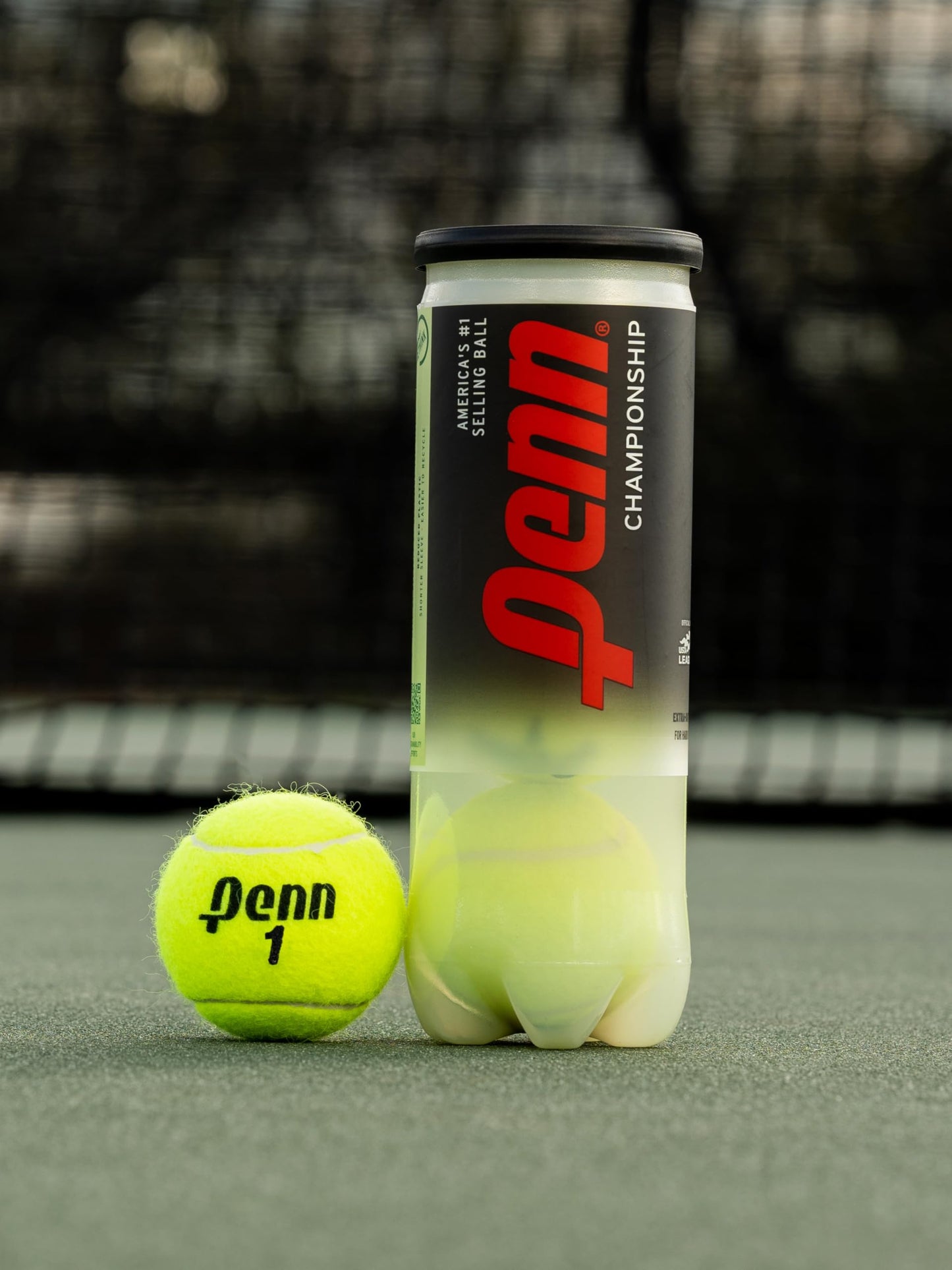 Penn Championship Tennis Balls - Extra Duty Felt Pressurized Tennis Balls 3 Count(Pack of 12)