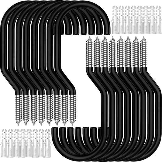 8-Pack Heavy Duty Bike Hook, Loading Capacity 100 LBS, 6 inch, Bike Hooks for Garage Wall and Garage Ceiling