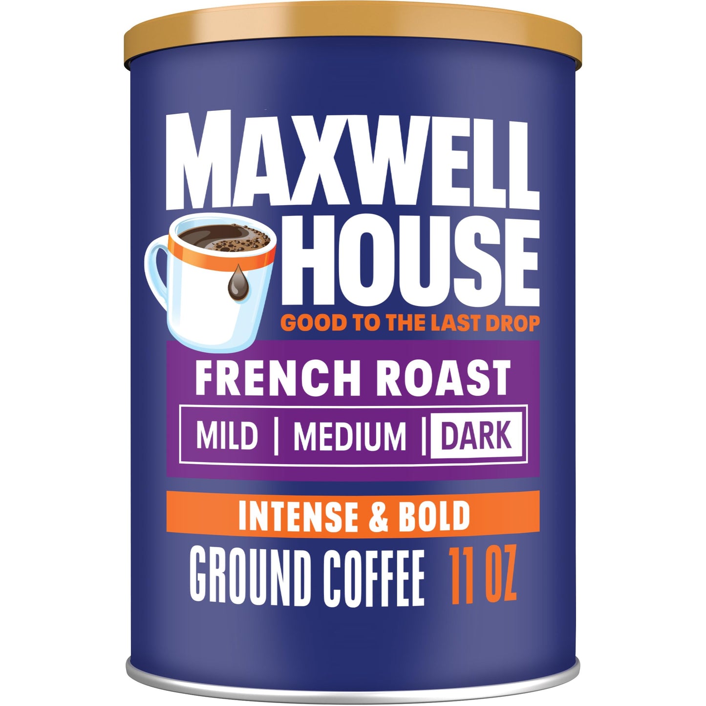 Maxwell House Breakfast Blend Mild Roast Ground Coffee, 38.8 oz Canister