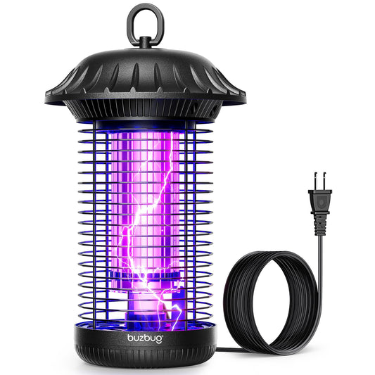 LED Bug Zapper Indoor Outdoor, 10 Years Lifespan, 6.5ft Power Cord, IPX4 Waterproof, High-Voltage, Mosquito Zapper, Fly Trap Mosquito Trap, Fly Killer Fly Zapper -MO008C