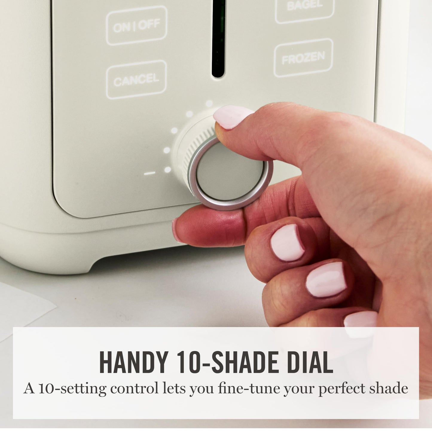 Martha Stewart 4 Slice Toaster, 10 Shade Settings with Defrost, Cancel, Bagel & Gluten-Free, Extra-Wide Self-Centering Slots for Waffles, Artisan Bread, Removable Crumb Tray, Cord Wrap,1800W, Honeydew