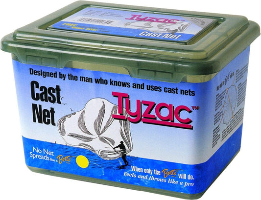 Betts 4N5-I Tyzac Nylon Cast Net 5-FeetBoxed 1/4-Inch Mesh 3/4-Pound Iron Weights