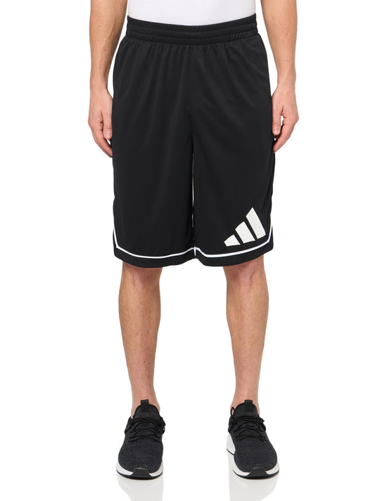 adidas Men's Badge of Sport Basketball Shorts, Black/White