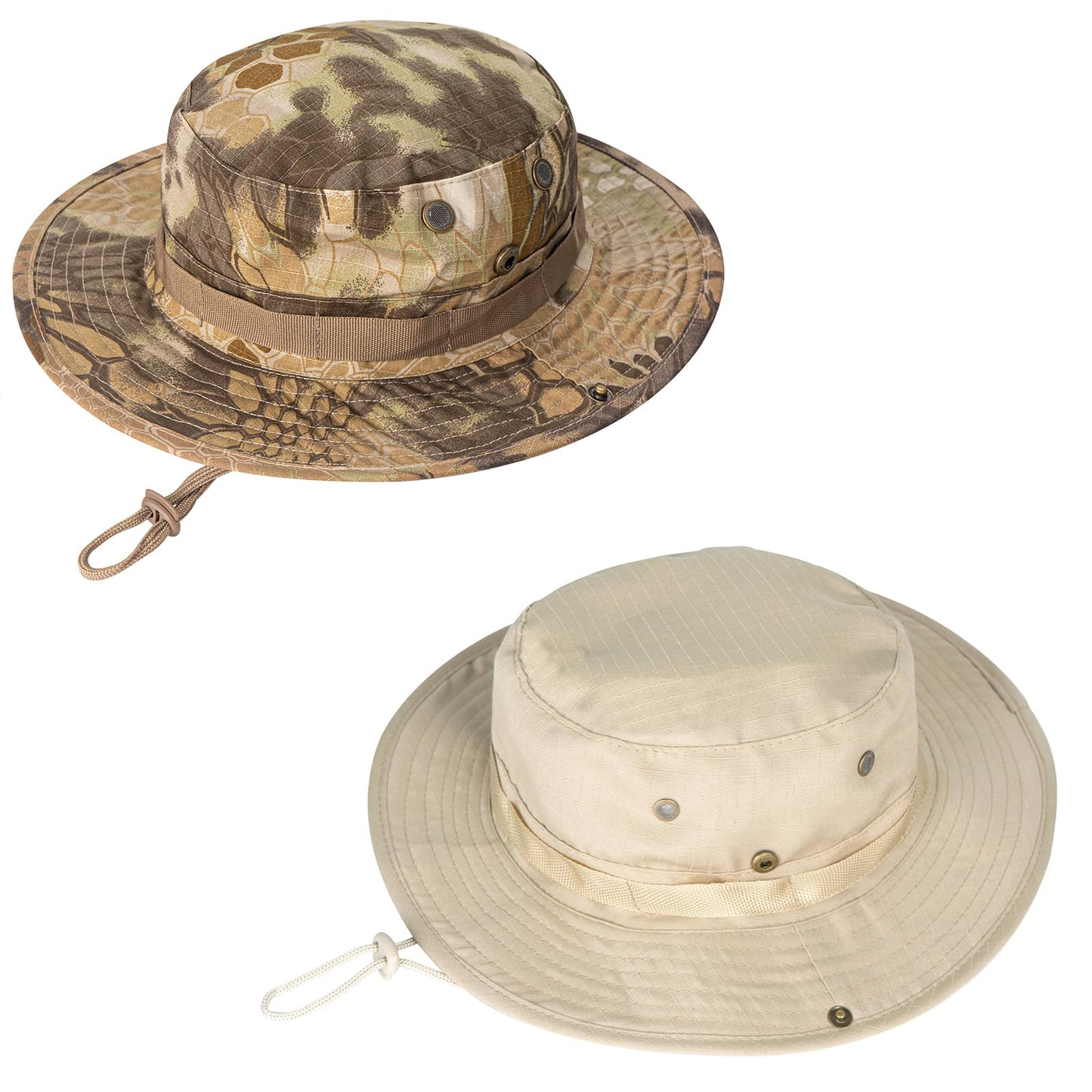 Sun Hats for Men Women Boonie Hat UPF 50+ Bucket Hat Wide Brim UV Protection Fishing Hiking Safari Outdoor Hats