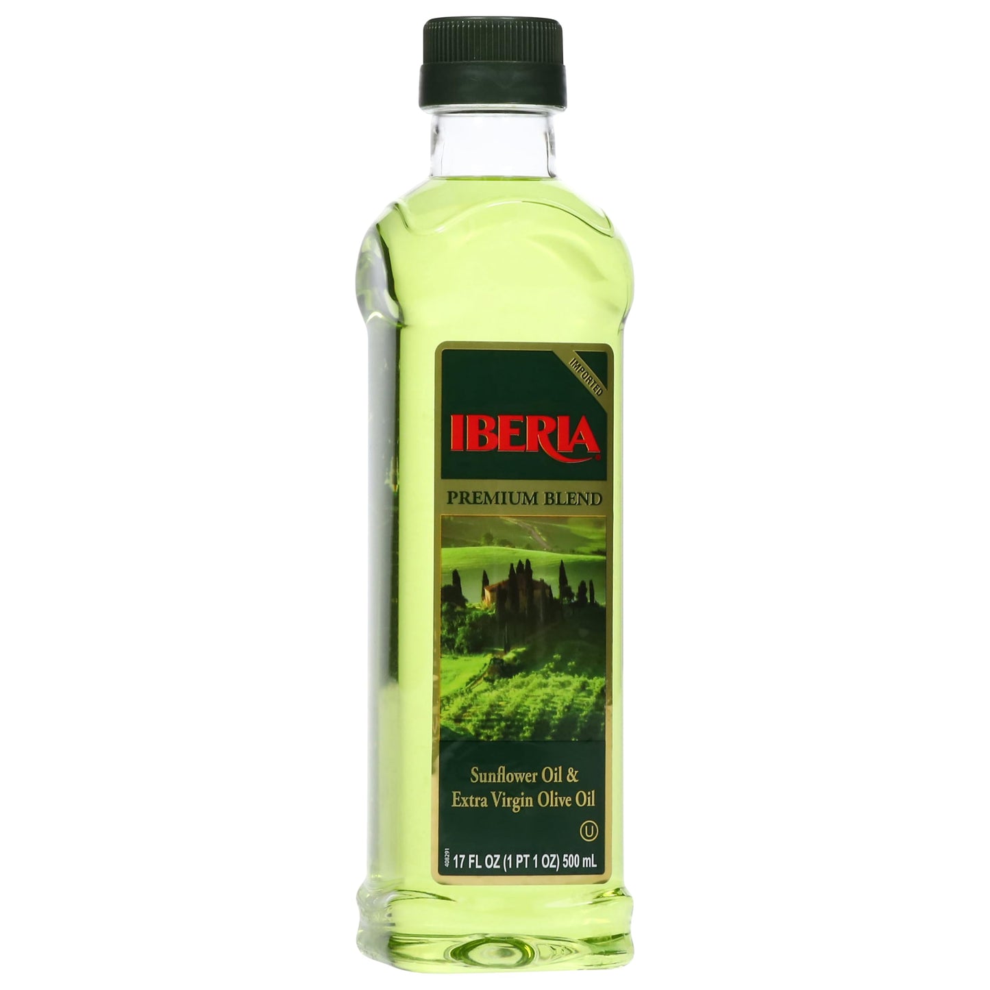Iberia Premium Blend, Sunflower Oil & Extra Virgin Olive Oil, High Heat Frying, 68 Fl Oz