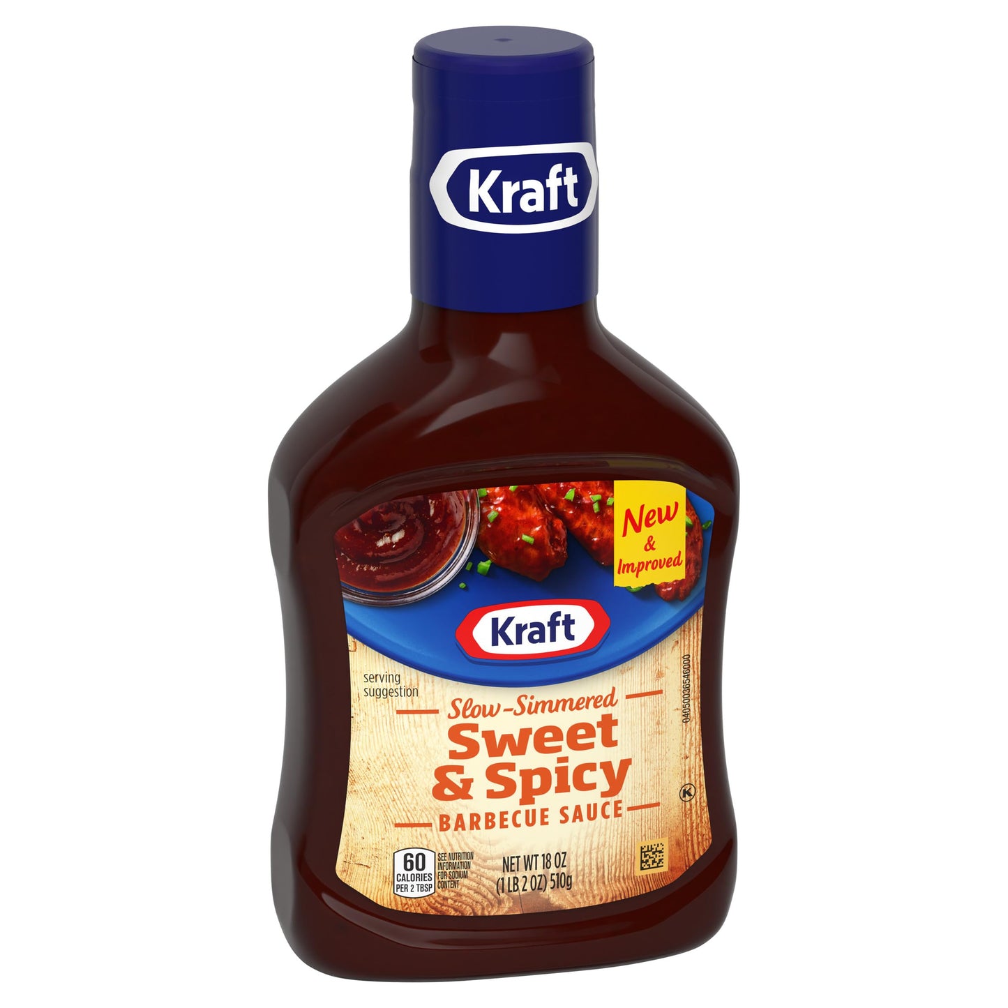 Kraft Sweet & Spicy Slow-Simmered BBQ Barbecue Sauce (18 oz Bottle)