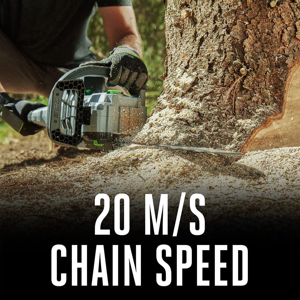 EGO POWER+ Chain Saw, 16” Battery Powered Chainsaw, Electric Cordless, Includes 56V 4.0Ah Battery and Charger – CS1613