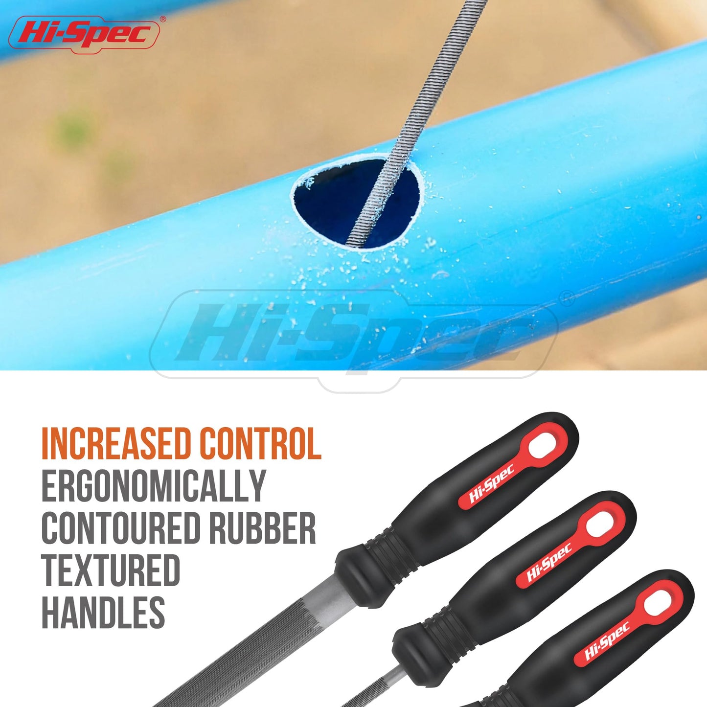 Hi-Spec 17 Piece Metal Hand & Needle File Tool Kit Set. Large & Small Mini T12 Carbon Steel Flat, Half-Round, Round & Triangle Files. Complete in a Zipper Case with a Brush