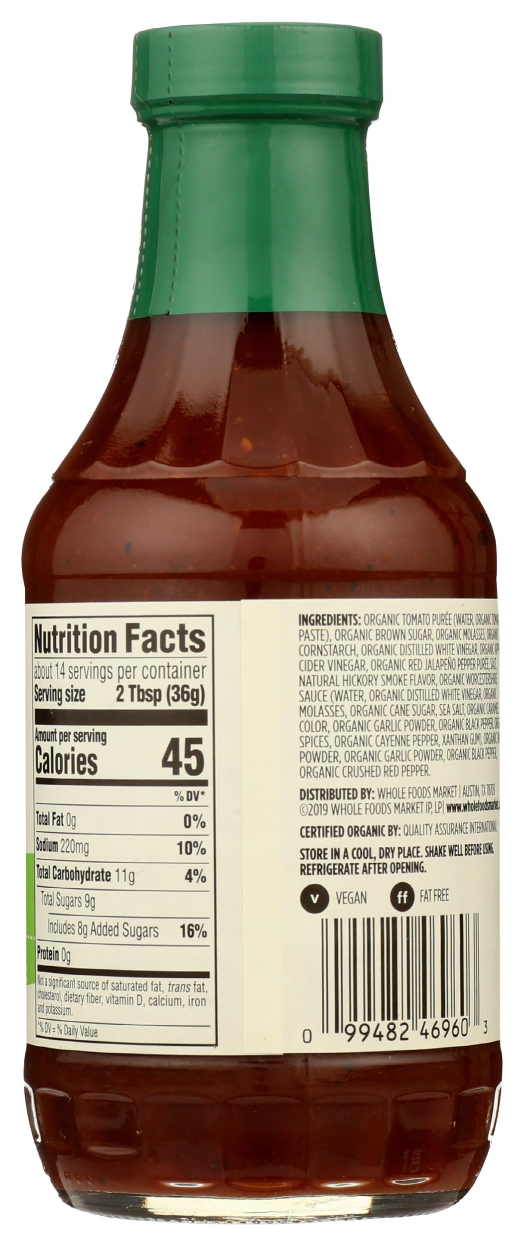 365 by Whole Foods Market, BBQ Sauce Kansas City Organic, 18 Ounce