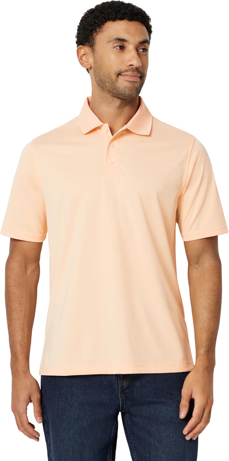 Amazon Essentials Men's Golf Polo Shirt, Quick Dry, Short Sleeve