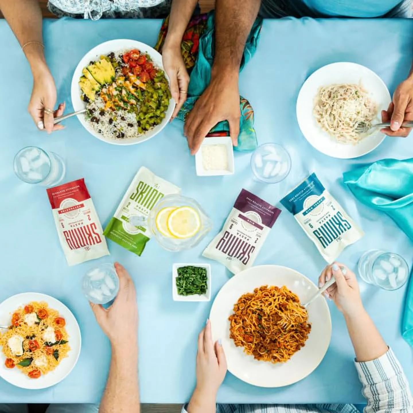 It’s Skinny Pasta Variety Pack – Spaghetti, Fettuccine, Angel Hair and Orzo, Low Carb, Gluten Free, Keto & Vegan-Friendly, Shirataki Konjac, 4.5 Calories, Ready in 2 Minutes (6 Packs)