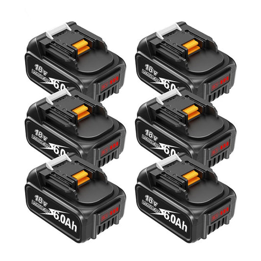 Amityke Battery for Makita 18V Battery 6.0Ah, 4Pack Replacement Batteries Compatible with Makita 18 Volts Battery BL1860 BL1820 1830B 1840B 1850B, Fit with Original makita 18V Battery Chargers