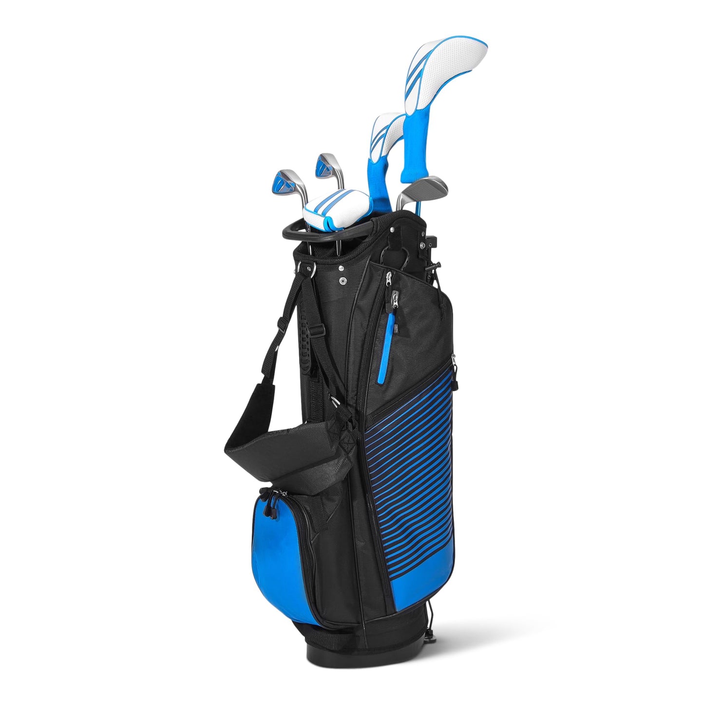 Amazon Basics Golf Club Set, 6- Piece with Stand Bag, Oversized Clubface, Low Center of Gravity