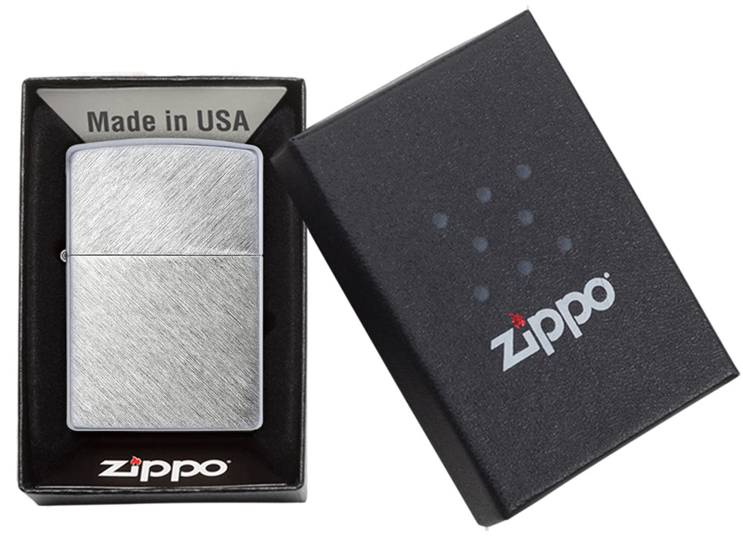 Zippo 200 Classic Brushed Chrome Pocket Lighter