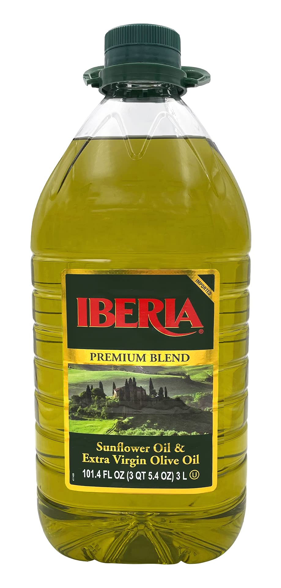 Iberia Premium Blend, Sunflower Oil & Extra Virgin Olive Oil, High Heat Frying, 68 Fl Oz