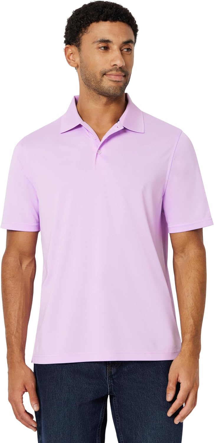 Amazon Essentials Men's Golf Polo Shirt, Quick Dry, Short Sleeve