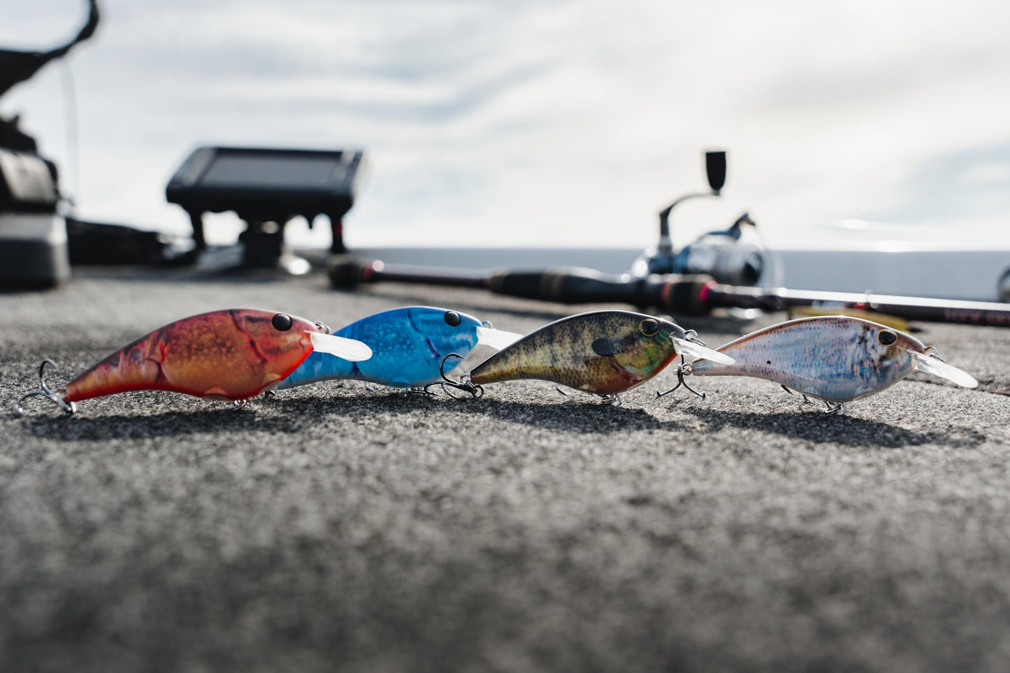 Berkley Frittside Fishing Lure 3-Pack, Shad Assortment, 5 (1/3 oz), Classic Flat Side Profile Mimics Variety of Species and Creates Flash, Equipped with Sharp Fusion19 Hook