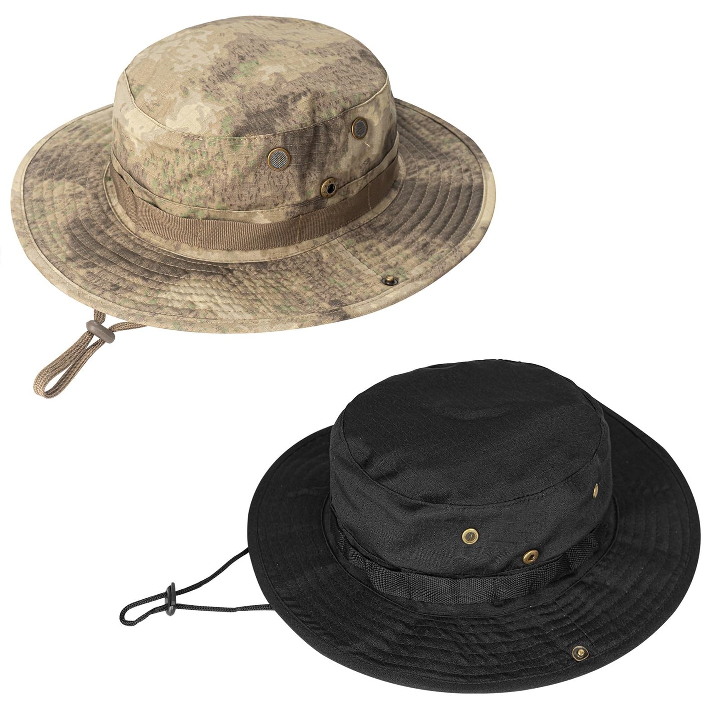 Sun Hats for Men Women Boonie Hat UPF 50+ Bucket Hat Wide Brim UV Protection Fishing Hiking Safari Outdoor Hats