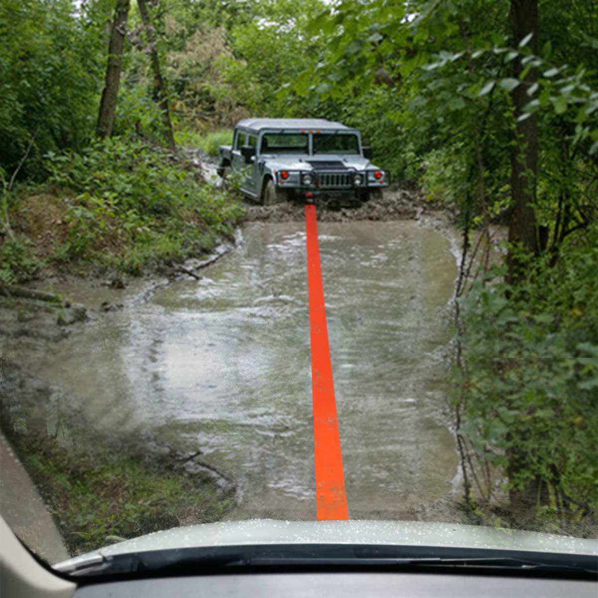 Tow Strap with Hooks 2in X20Ft Recovery Strap 10,000LB Break Strengthened Towing Rope for Towing Vehicles in Roadside Emergency