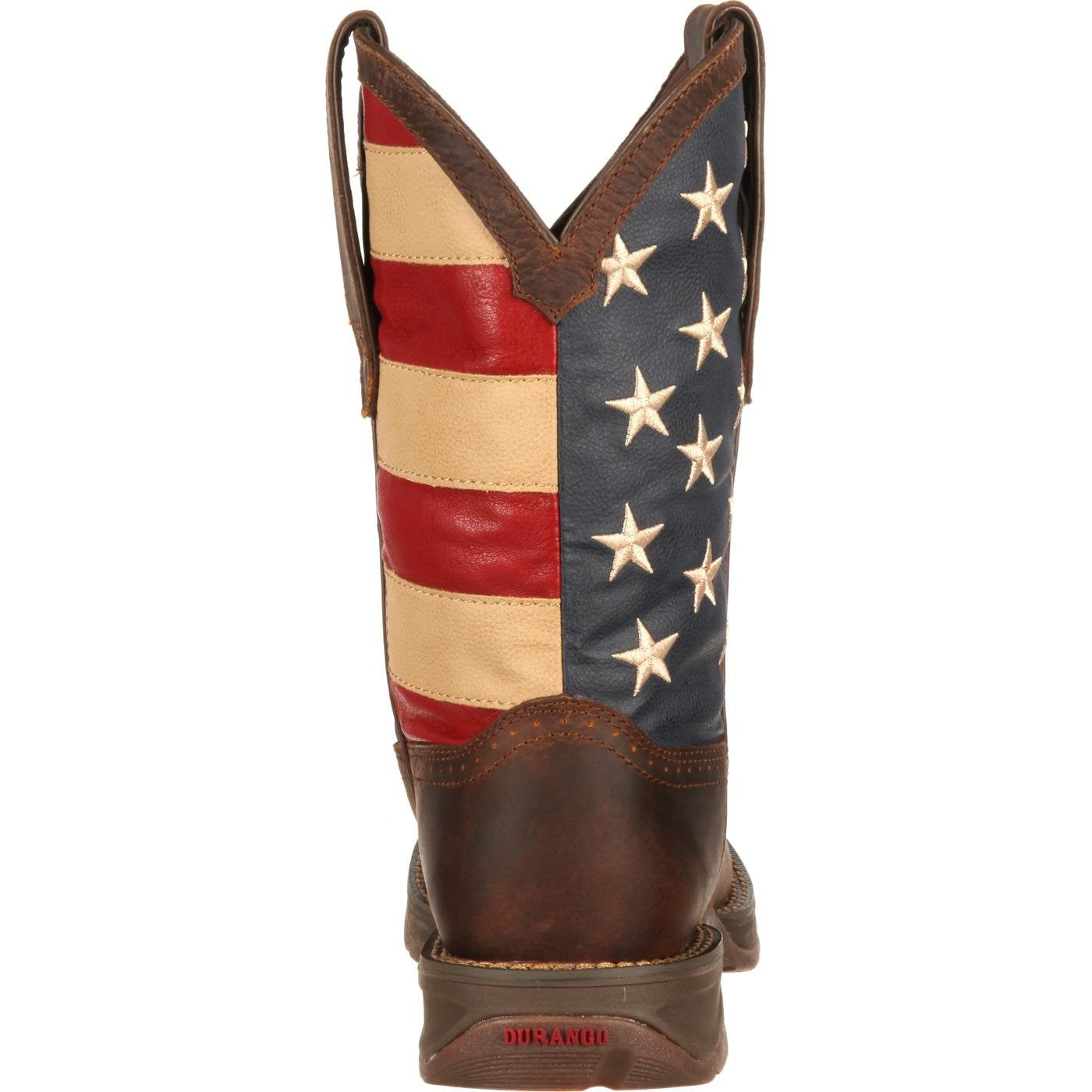 Durango Men's Patriotic Pull-On Western Flag Boots Brown