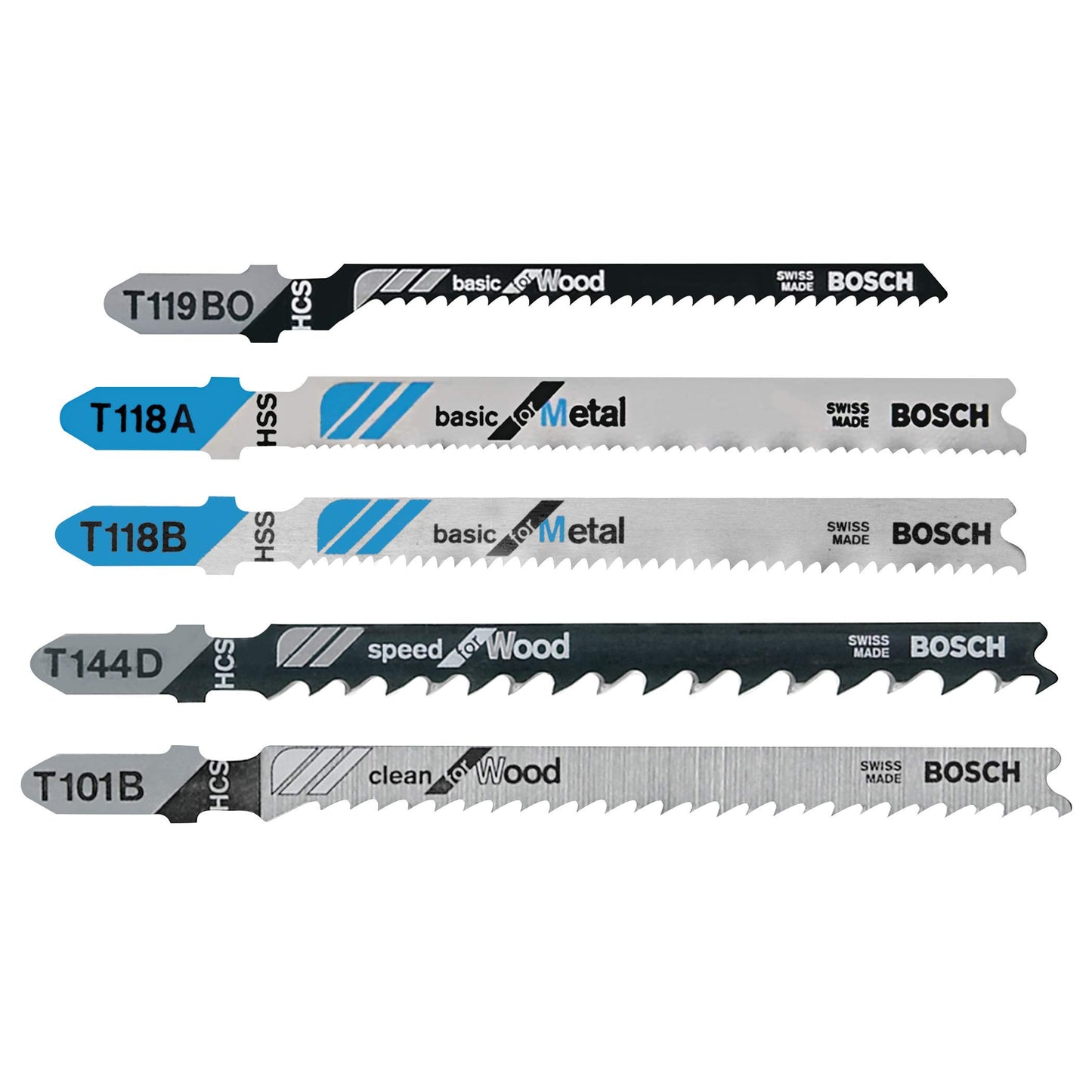 Bosch T30C 30 pc. T-Shank Jig Saw Blade Set for Wood and Metal