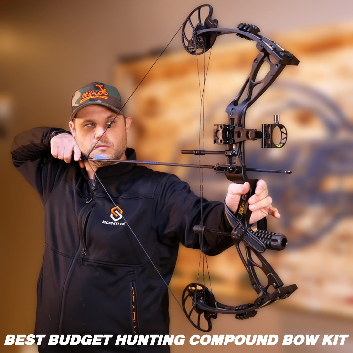 Sanlida Archery Dragon X8 RTH Compound Bow Package for Adults and Teens,18”-31” Draw Length,0-70 Lbs Draw Weight,up to IBO 310 fps,No Bow Press Needed,Limbs Made in USA,Limited Life-time Warranty