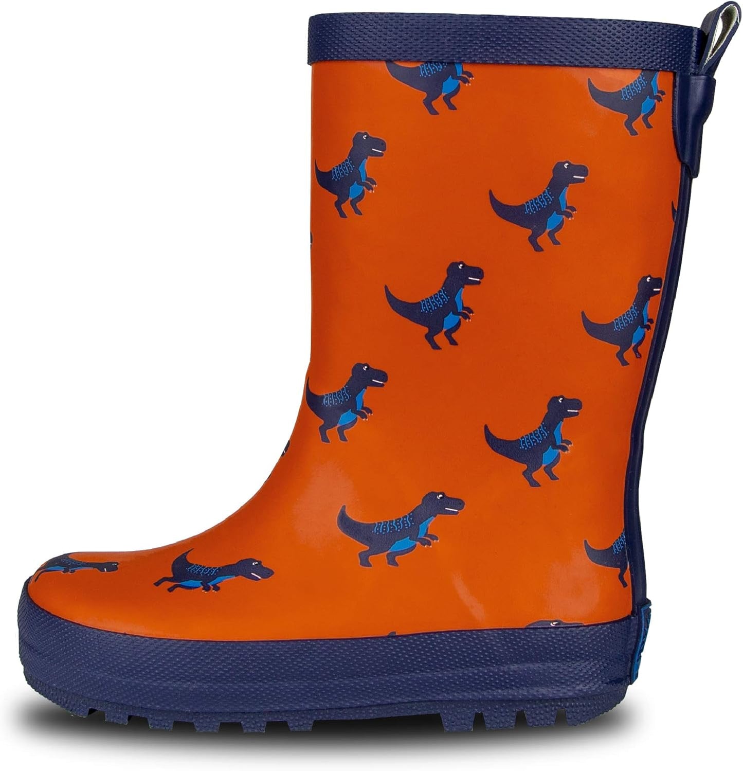 Lone Cone Kids Rain Boots for Girls & Boys – Waterproof Natural Rubber Toddler Rain Boots with Non-Slip Outsole & Easy Pull Handles – Solid, Pattern & Glitter Designs