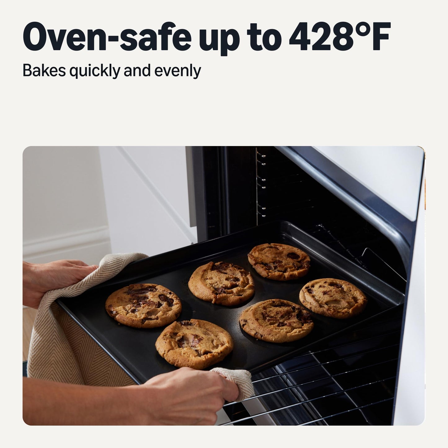 Amazon Basics Nonstick Bakeware 6-Piece Set, Stackable, Dishwasher and Oven-Safe